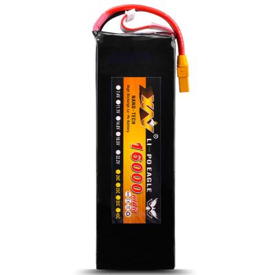 China Folklifts Electric High Quality 22.2v 6s 16000mah Lipo Battery Pack For UAV Agricultural Sterilizing Drone for sale