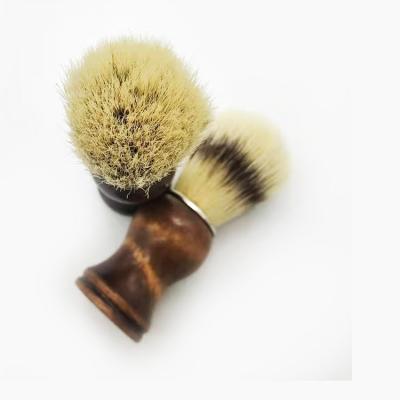 China Shaving Brush Logo Wooden Handle Men Cleaning Brush Nylon Shaving Brush Custom Wholesale for sale