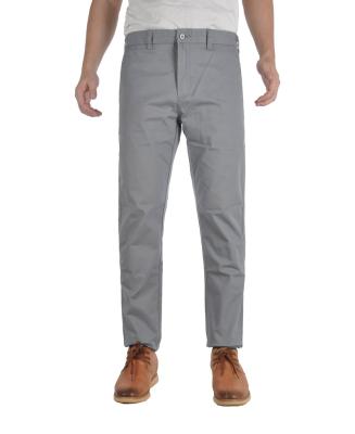 China Low price stretch eco business cable stripe viable formal canvas pant regular twill pants for men for sale