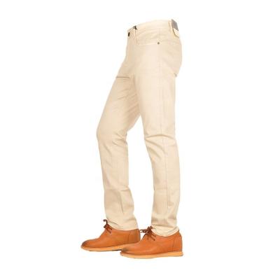 China Non Dye Denim Breathable Pants Brand Skinny Male Khaki Gray Navy Twill Pants White Breeches Mens Breathable Jeans for sale