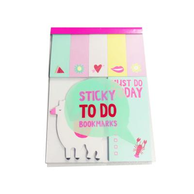 China Self Adhesive Customized PP Set-Sticky Cover Weekday Sticky Note For Doing Bookmarks / Just Do Today for sale