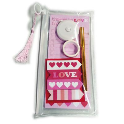 China Notepad sticky note set with a pen and tape measure strip and stationery tape for sale