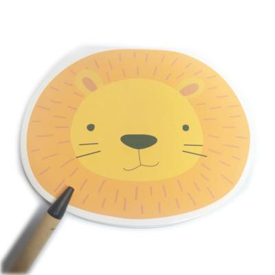 China Loose Leaf Customiezd Lion Shaped Notepad With Glue Binding Notebook for sale