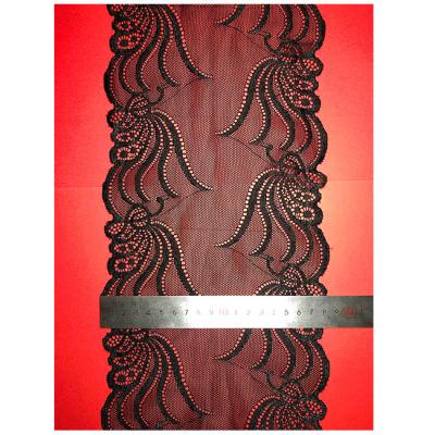 China 18cm soft and elegant style elastic lace of sexy decorative mesh underwear viable craft spandex fabric for sale