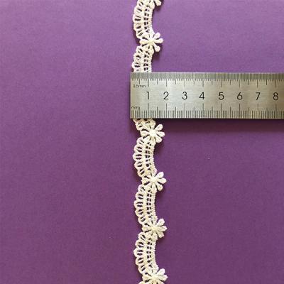 China Sustainable Hot Selling Decorative Lace Fabric 1.5-2CM Lace Embroidery Crafts for sale