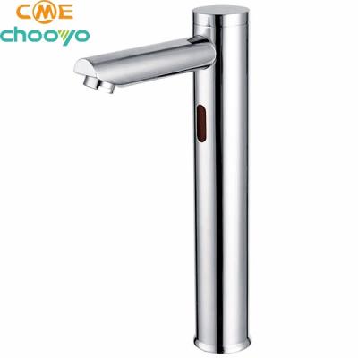 China Hot Selling Popular Sense Faucets Basin Sink Brass Smart Single Cold Sensor Automatic Basin Sink Faucet For Bathroom for sale