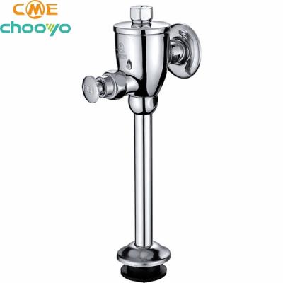 China Modern Hot Selling Handle Check Hose Self Closing Time-Delayed Chrome Plated Chrome Plated Flush Valve For Urinal for sale