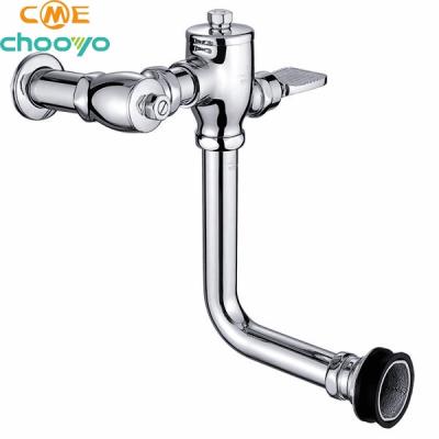 China New Modern Designed Easy Installation Brass WC Push Button Toilet Flush Valve for sale