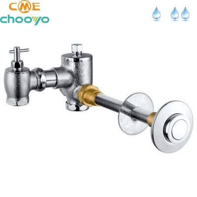 China High Quality Modern Brass Full Self Closing Flush Valve For Toilet Manual Flushometer for sale