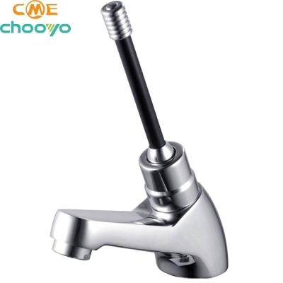 China High Quality Nickel Waterfall Mixer Tap Long Faucets Factory Metered Basin Faucet With Long Handle for sale