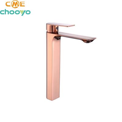 China Unique Design Best Metered Faucets Manufacturer Taps Square Brass Mixer Tap Simple Design Bathroom Wash Hand Basin Water Tap for sale