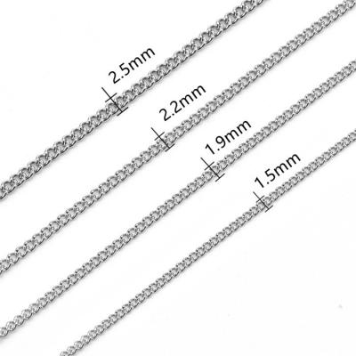 China 316L Stainless Steel Nickel Free Lead Free Singapore Twist Chain Necklace for sale