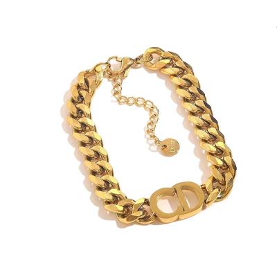 China Wholesale CD Lead Free Nickel Free Luxury CD Jewelry Overstate Women Designer Chain Bracelet for sale