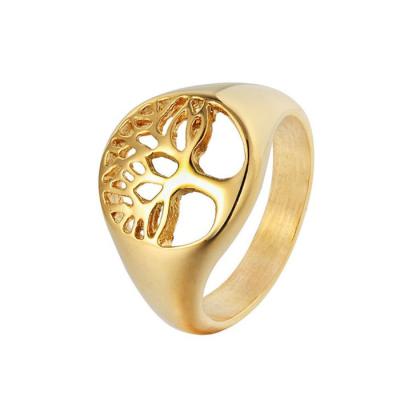 China 316L High Quality Stainless Steel Lead Free Nickel Free Viking Amulet Nordic Jewelry Tree of Life Seal Ring for sale