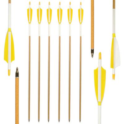 China Powerful Archery Pure Carbon Arrows 28-32 Inch And 300-800 Spine Carbon Arrows With Real Straight Feathers For Shooting for sale