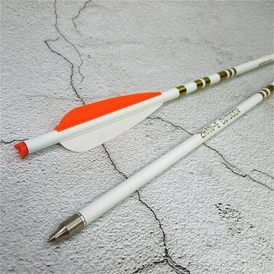 China Hot Selling Mix Carbon Fiber Archery Crossbow TIR Bolt Woven Layer With Paddles Arrow Compound Crossbow for sale