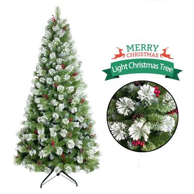 China 2021 Christamas Home Decoration 2021 Hot Sale Assembled Pine Needle PVC Mixed Christmas Tree For Xmas Festival Decoration for sale