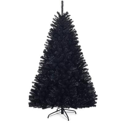 China Best Selling 6ft Artificial Black Switching Energy Trees Christmas Gift PVC Religious Crafts Decoration for sale