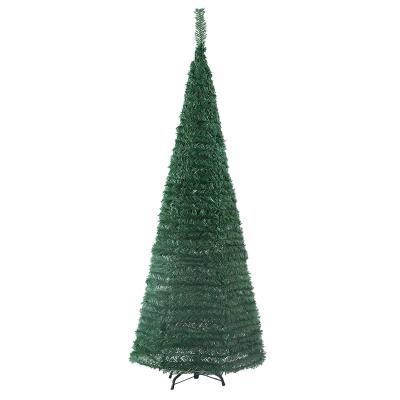 China 2021 Christamas Home Decoration Amazon Hit Products PVC Artificial Green Folding Christmas Tree for Christmas Home Festival and Party Decoration for sale