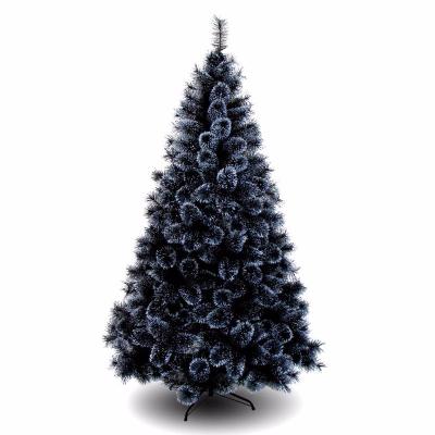 China 2021 Christamas Home Decoration 2021 High Quality Customized Black Pine Needle Artificial Christmas Tree With White Dot For Festival Home Ornaments for sale