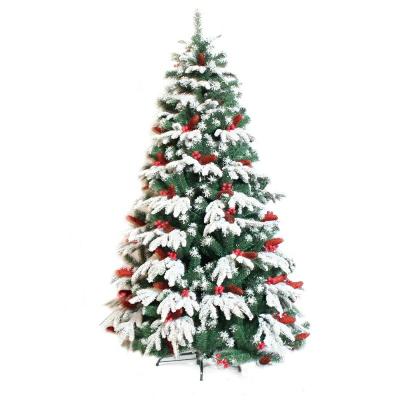 China 2021 Christamas Decoration Hits For Amazon Unique Customized Artificial Green Assembled PVC Mixed PE Christmas Tree For Festival Home Ornaments for sale