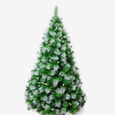 China Amazon Success 4ft Christamas Christmas Home Decoration 2021 Wholesale Mixed Pine Needle Snow Frosted Artificial Christmas Tree With Silver Power for sale