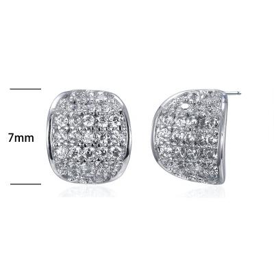 China New Arrival CLASSIC High Quality Pure Silver Jewelry 925 Sterling Silver Stud Earrings For Women for sale