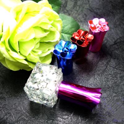 China Personal Care Fancy Mist Sprayer Perfume Fine Flower Cap Frosted Glass Perfume Bottle for sale