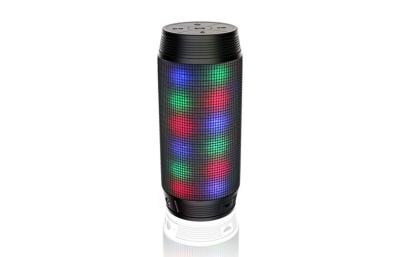 China Cylinder LED Colorful Light Stereo Sound Smart Bluetooth Speaker for sale