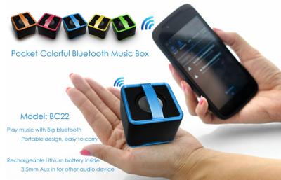 China Lithium Battery Wireless Bluetooth Stereo Speaker with Mini USB for sale