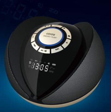 China Double Alarm Clock TF Card Stereo Bluetooth Speaker Phone 3.0+EDR , Class II for sale