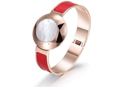 China APP IOS Red Rose-Gold Activity Bluetooth Smart Bangle Waterproof Pedometer for sale