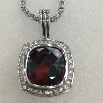 China (N-04)Garnet pendant for lady jewelry Wholesale beautiful pendants necklace for sale