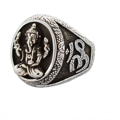 China Thai 925 Silver Gold Tone Retro Womens Mens Buddhist Fashion Jewelry(036389W) for sale