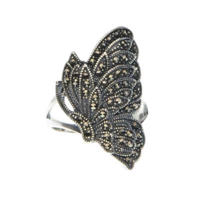 China Women Vintage Butterfly Thai 925 Silver Marcastie Ring(MKS20213) for sale