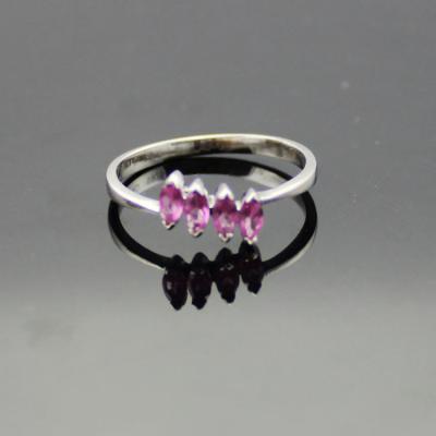 China 925 Silver Jewelry Pink Cubic Zirconia Ring(RA0295) for sale