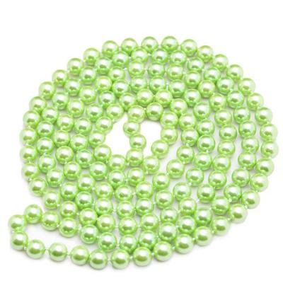 China Luxury Green Round 8mm Shell Pearl Sweater Necklace 55 Inches (N08209) for sale