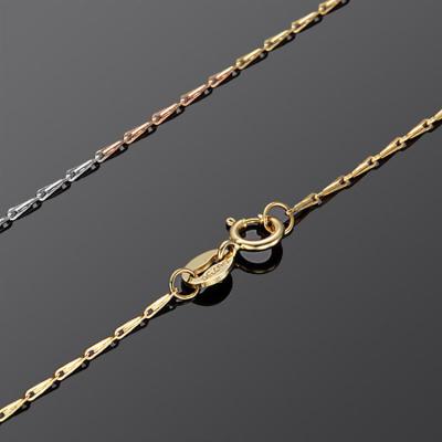 China 18K Rose Gold  White Gold Yellow Gold Mix Color Chain for Women (NG011) for sale