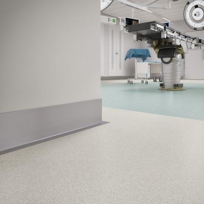 China Hot Selling Anti Bacterial Commercial 3mm Clean Room Floor Mat Non Directional Glue Down Homogeneous PVC Hospital Vinyl Flooring for sale