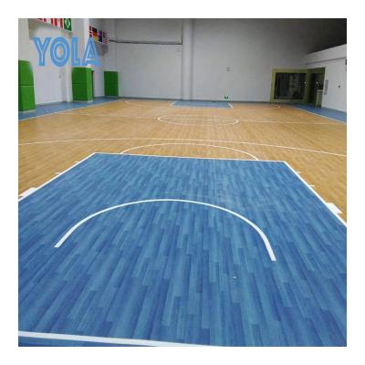 China Modern Indoor PVC Maple Sports Flooring For Basketball Court New Fashion Roll PVC Badminton Court Mat Indoor Sports Flooring for sale