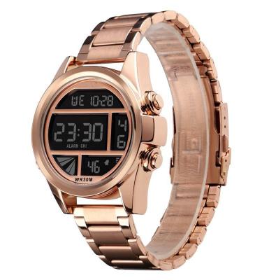 China High Quality 1448 Stainless Steel Big Dial Business Mens Digital Watch for sale