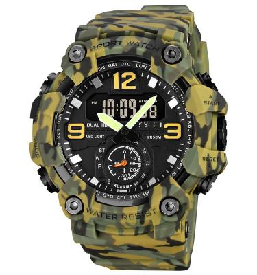 China 1965 Double Movt Watch Outdoor Best Mens Digital Sports Watches Waterproof Men's Watch for sale