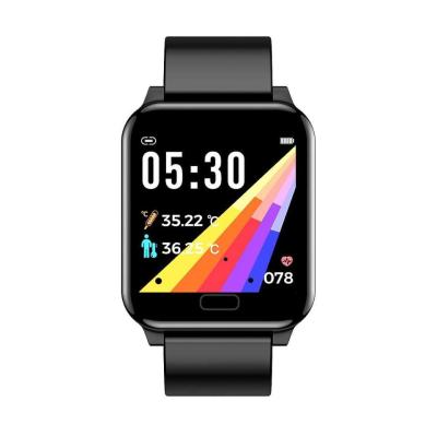 China Heart Rate Watches Wrist Digital Testing Thermometer Ambient and Body Temperature Bracelet Smart Watch L8 for sale