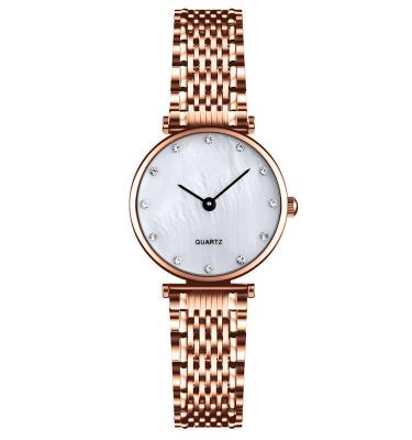 China Q026 fashion girls womans quartz watches ladies quartz stainless steel case back watch for sale