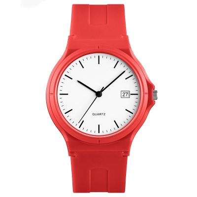 China Minimalist Slim Band Quartz Movement PU Plastic Lady Watch 1449 for sale