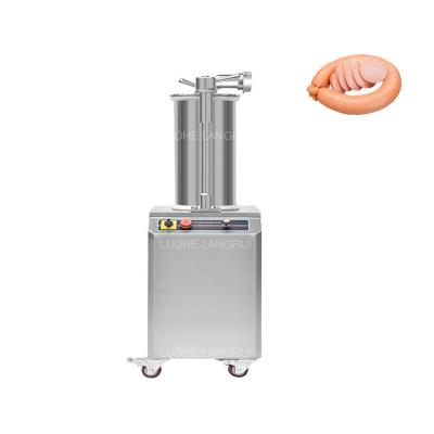 China Industrial Meat Processing 15L 26L 35L Stainless Steel Factory Price Electric Hydraulic Sausage Stuffer for sale