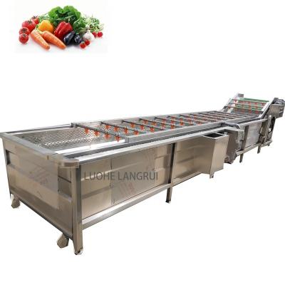 China High Efficiency Processing Line Easy Operate Fruit Water Bubble Washing Machine Vegetable Commercial Fruit Clean Washer for sale