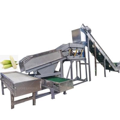 China Fresh Corn Maize Corn Peeling Production Line|High Quality Fresh Corn Peeling Machine Corn Stripper for sale