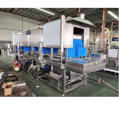 China Industrial Automatic Tray Seal Machine/Pallet Seal Basket Crate Pallet Automatic Seal for sale