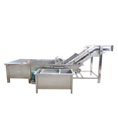 China Fruit Restaurant Used Commercial Rotary Drum Garlic Okra Cleaning Machine for sale